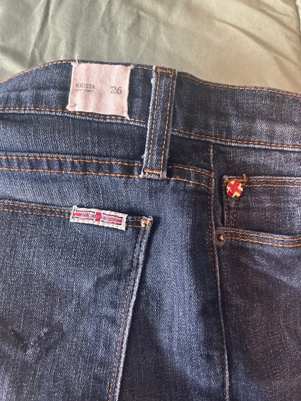 Hudson KRISTA super skinny Dark Wash Denim Jeans size 26